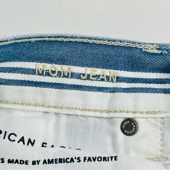American Eagle Mom Jean stripe high rise New women's size 4 - Picture 5 of 12